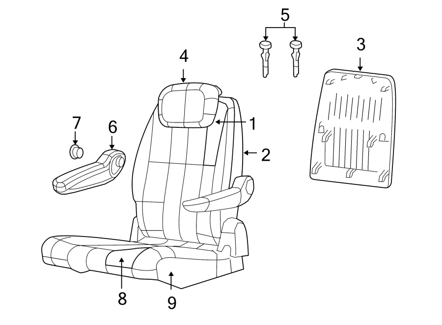Cushion Cover 7B0-883-405-G-DE5 - View 2