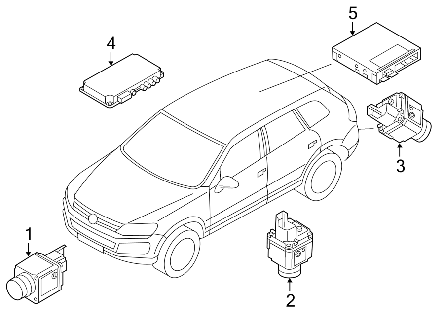 Parking Aid Control Module 7P6-907-441-E - View 7