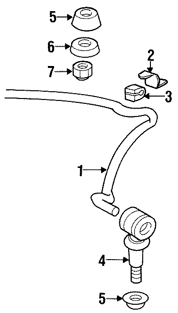 Stabilizer Bar 1H0-411-309-F - View 2