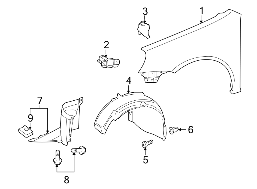 Front Extension 1K0-805-911-F - View 2