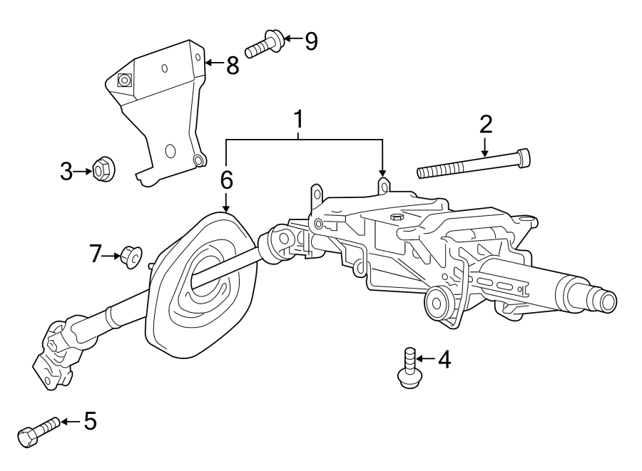 Steering Column 7P6-419-501-EB - View 2
