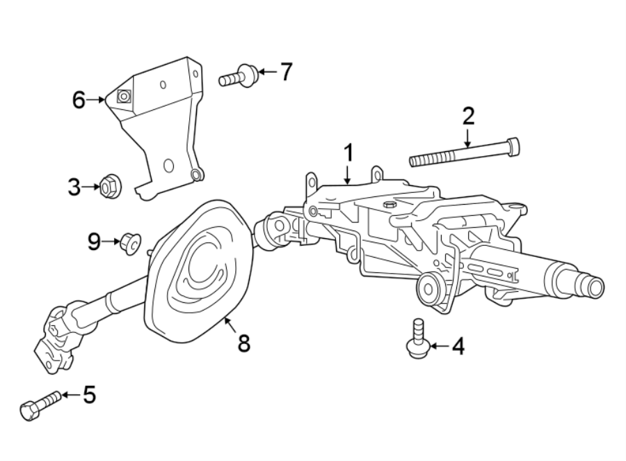 Steering Column 7P6-419-501-EB - View 7