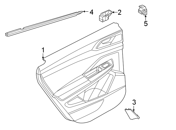 Door Trim Panel 2GJ-867-212-F-NOA - View 2