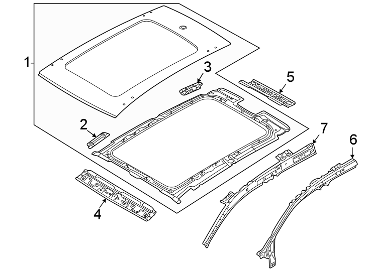 Roof Panel Bracket 57D-817-422