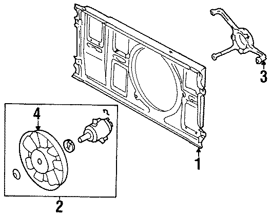 Fan Assembly Bracket 535-121-209