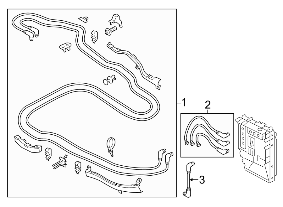 Drive Motor Battery Pack Control Module Wiring Harness 7P0-998-671 - View 5