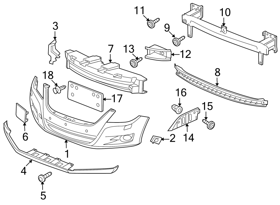 License Bracket 5N0-807-287-9B9 - View 3