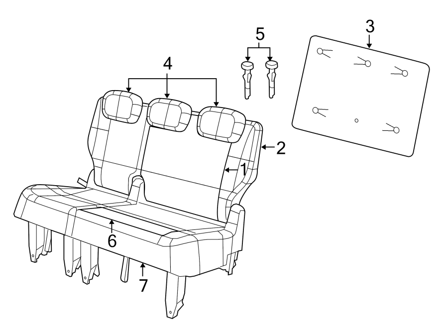 Headrest 7B0-885-903-A-DE5 - View 2