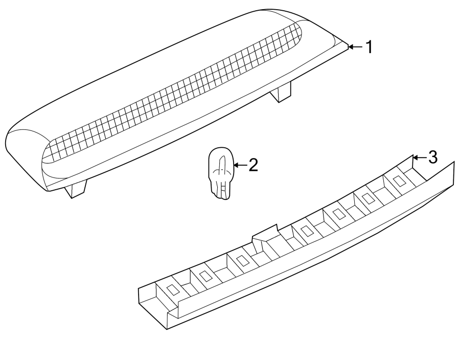 High Mount Lamp 1J5945121CU71 - View 2
