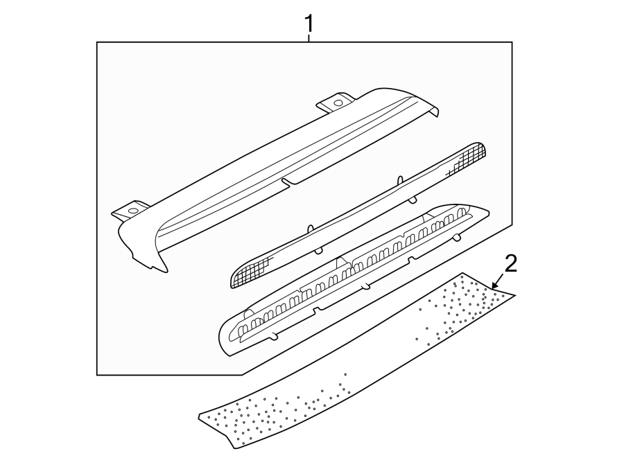 Center High Mount Stop Light Cover 1J5-945-135-C-U71 - View 3