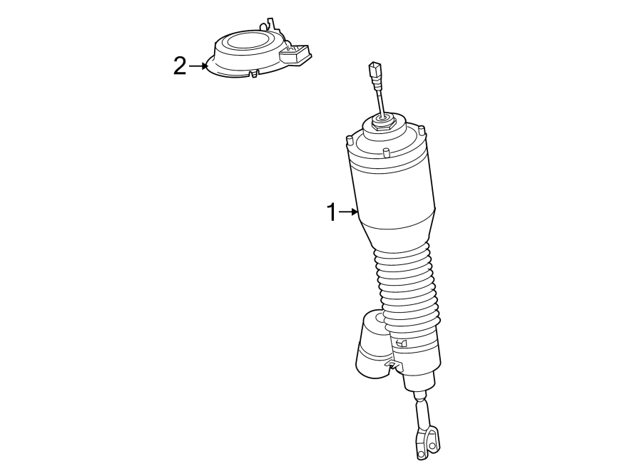 Suspension Shock Absorber 3D0616039Q - View 3