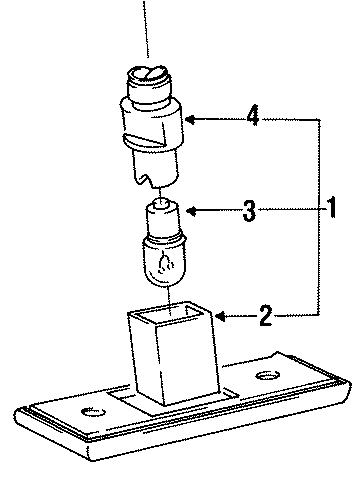 License Lamp 165-943-021-A
