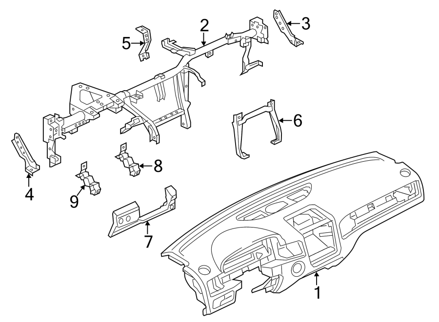 Instrument Panel 7P1-857-003-J-HR2 - View 4