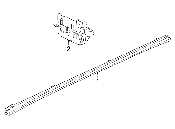 Rocker Molding 11K-853-856-9B9 - View 2