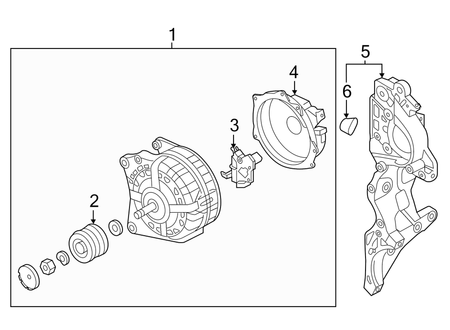 Alternator 04B-903-023-A - View 3