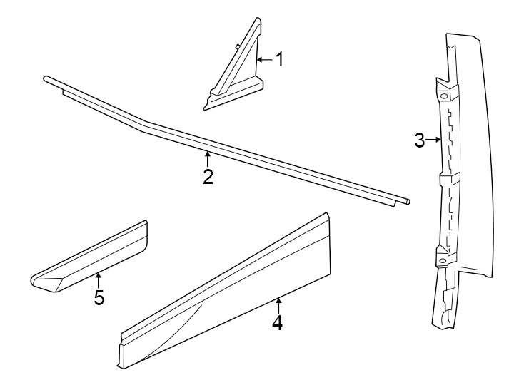 Trim Molding 11K-853-689-J-XJW - View 2