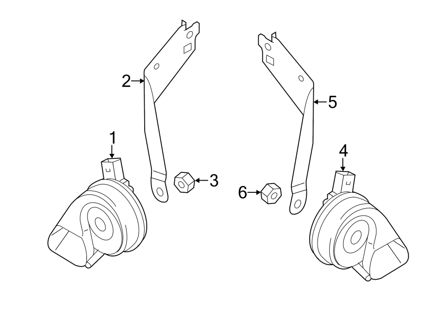 Low Note Horn Mount Bracket 7P6-951-182-C - View 7