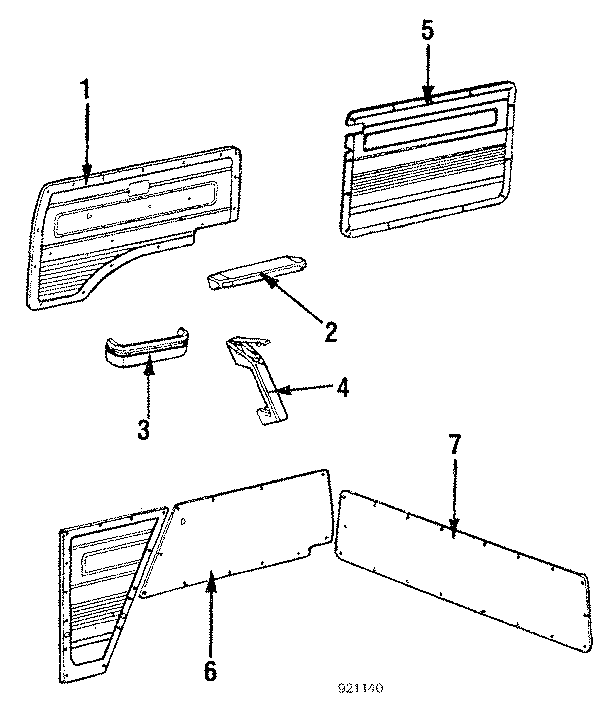 Trim Panel 255-867-611-5BL
