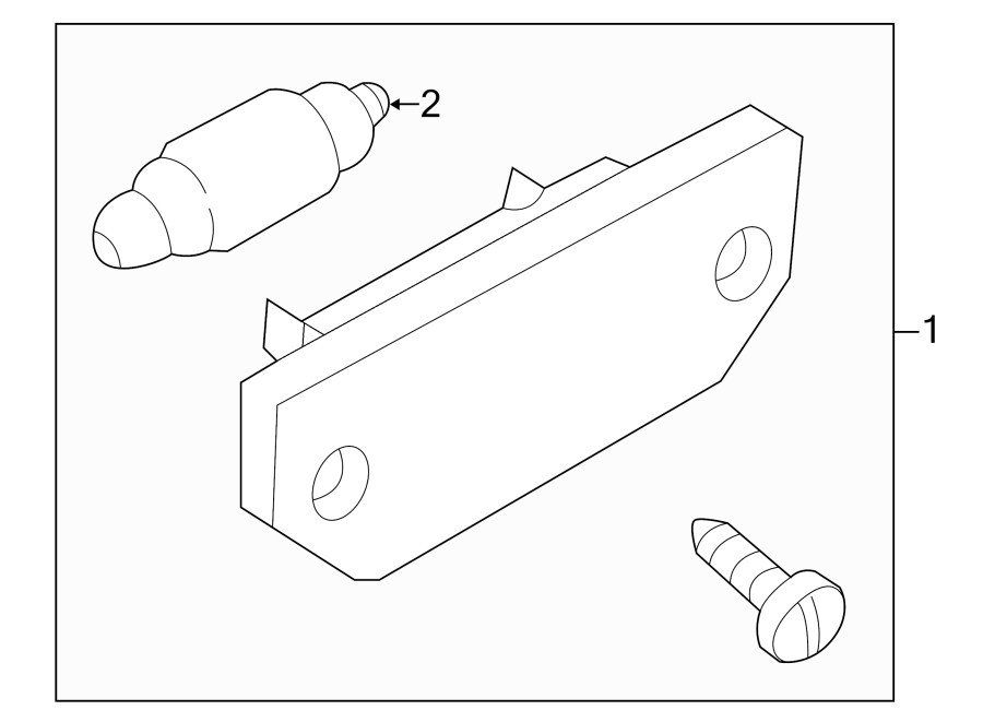 License Lamp 3B0-943-021 - View 3