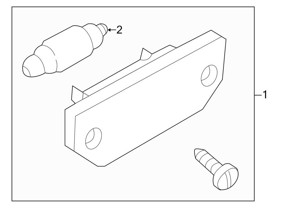License Lamp 3B0-943-021 - View 2