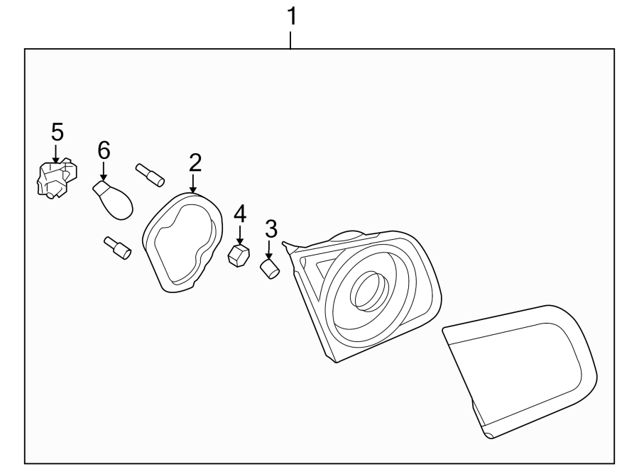 Backup Lamp Assembly 1K5-945-094-K