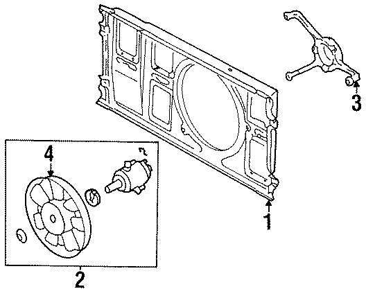 Fan Assembly Bracket 535-121-209 - View 2