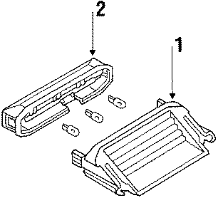Lens & Bezel Housing 7D0-945-121 - View 2