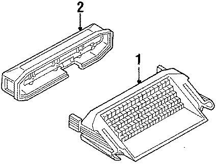 Lens & Bezel Housing 7D0-945-121 - View 4