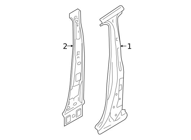 Center Pillar Reinforced 3CM-809-219 - View 3