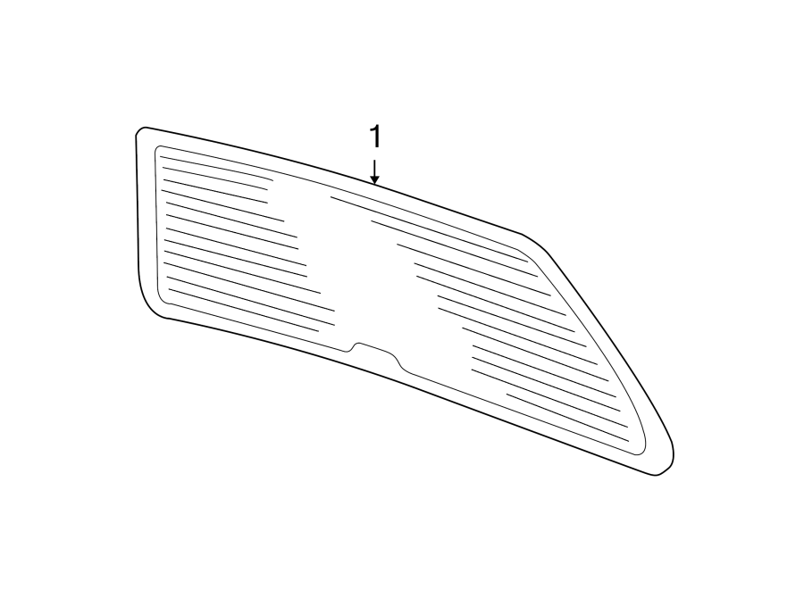 Lift Gate Glass 1J9-845-051-G - View 2