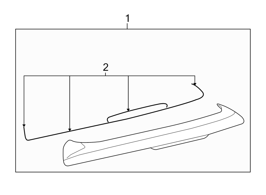 Spoiler Gasket Set 1K6-898-533 - View 3