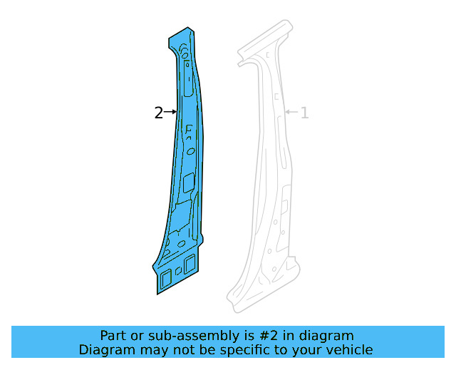 Inner Center Pillar 3CC-809-443 - View 4