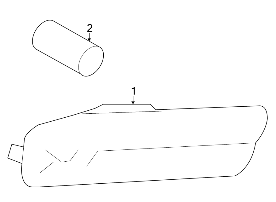Side Marker Lamp 1K5-945-072-A - View 6