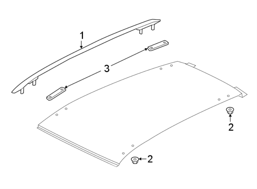 Roof Rail 5GM-860-043-3Q7 - View 3