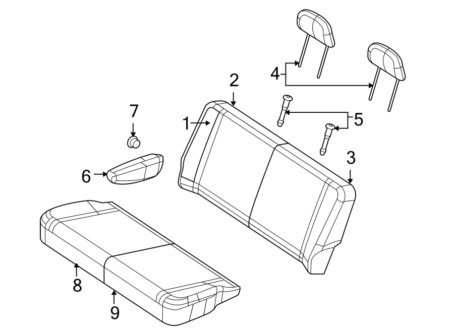 Seat Cushion Pad 7B0-883-375-A - View 2
