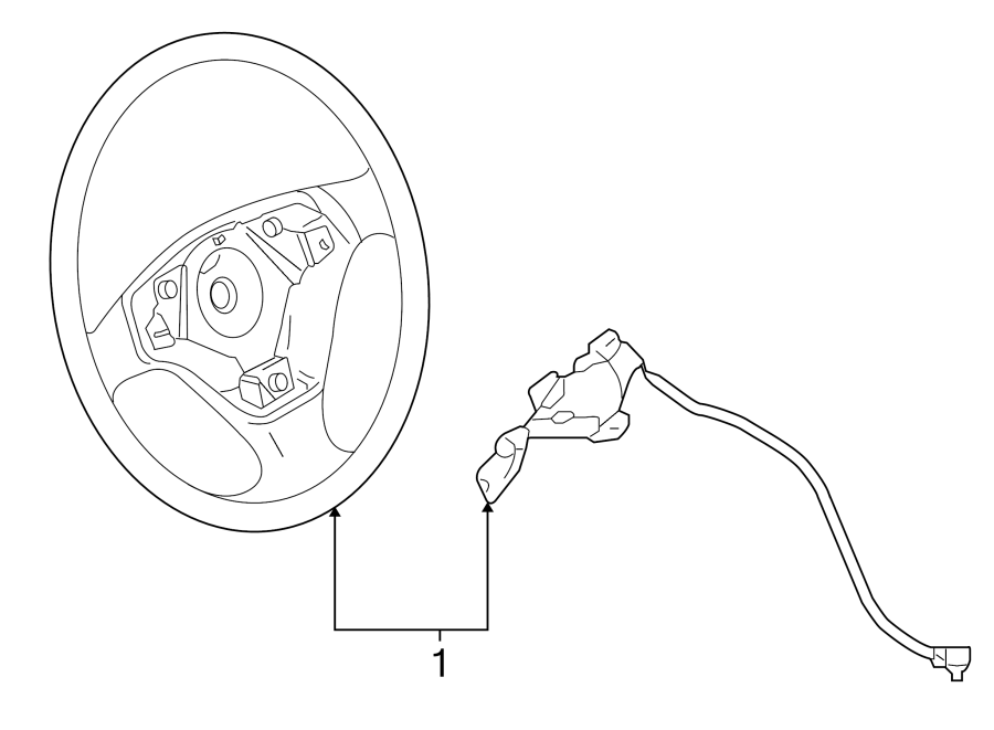 Steering Wheel 1J0419091DMQHT - View 2
