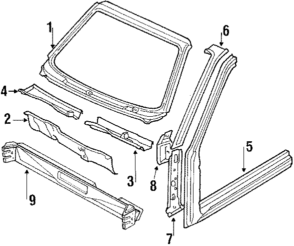 Pillar Reinforced 155-803-153-H