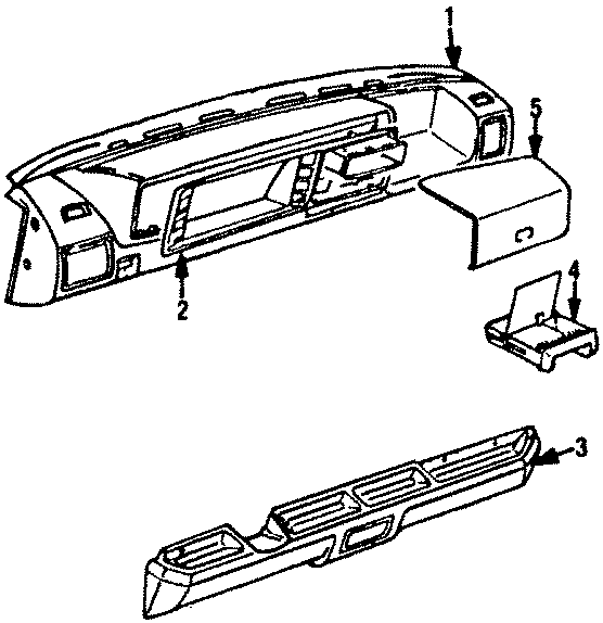Glove Box Door 171-857-122-8BM