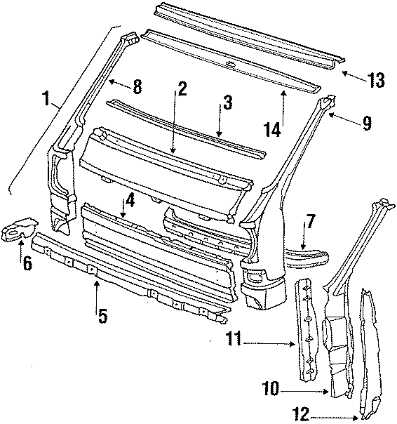 Windshield Header 251-817-507