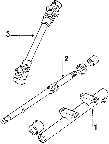Steering Column 171-419-503-A - View 3