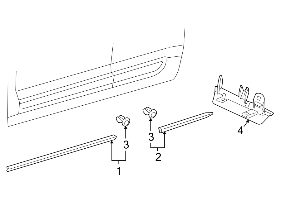 Rear Trim 3D0-854-856-B41 - View 2