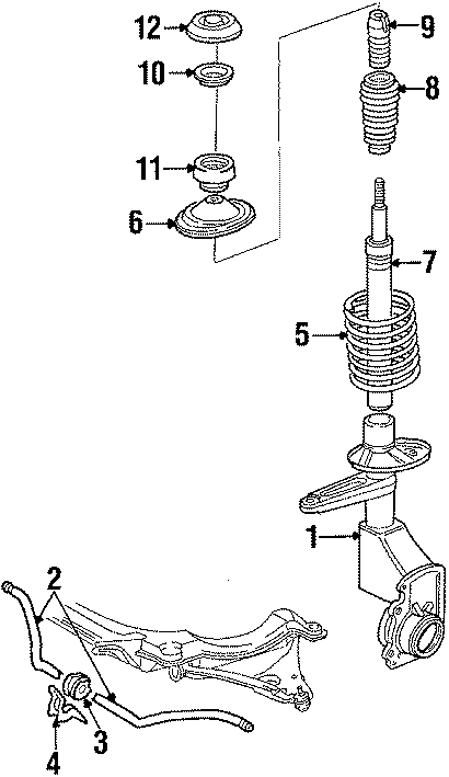 Strut Mount 8A0-412-323-D