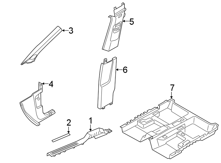 Windshield Pillar Trim 2GJ-867-234-D-RF4