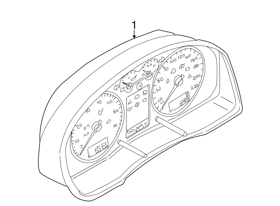 Instrument Cluster 7D0-920-902-TX-01C - View 3