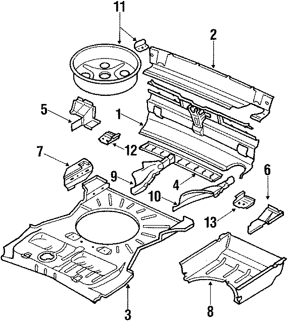 Floor Pan 533-803-208