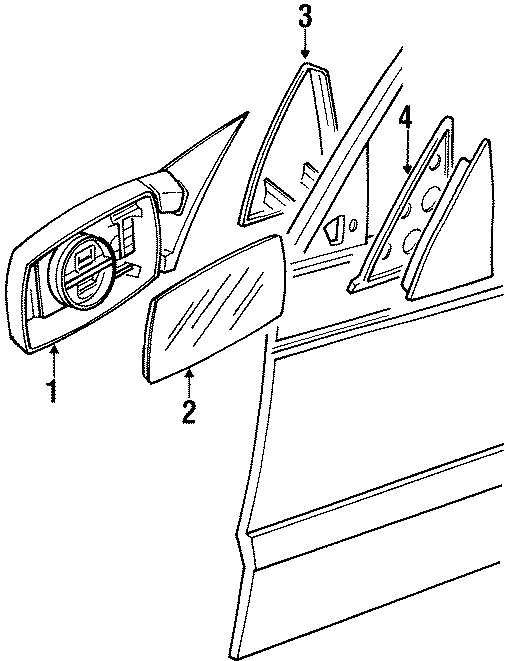 Mirror Cover Gasket 357-837-990-A