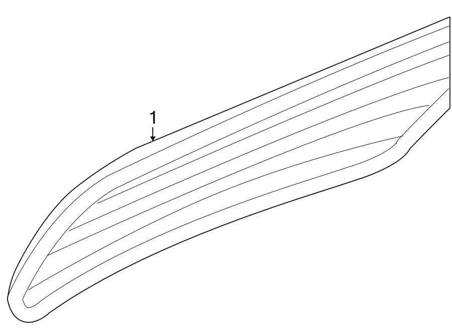 Lift Gate Glass 3C9-845-051-P - View 6