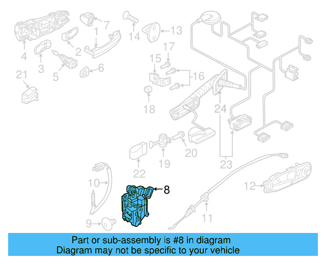 Door Lock Actuator Motor 5K1-837-015-J - View 30