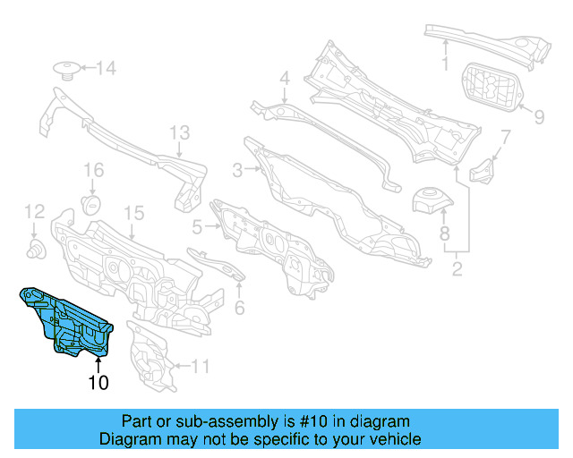 Sound Absorber 5C7-863-353-L - View 2