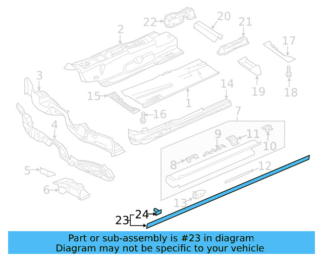 Lower Seal Strip 3CN-837-119-5AP - View 9